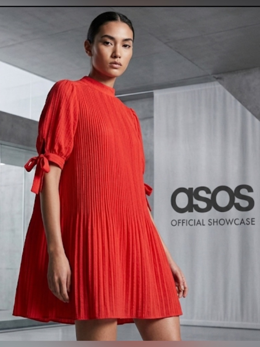 Authentic ASOS signature designer gorgeous red dress with slip sz 6